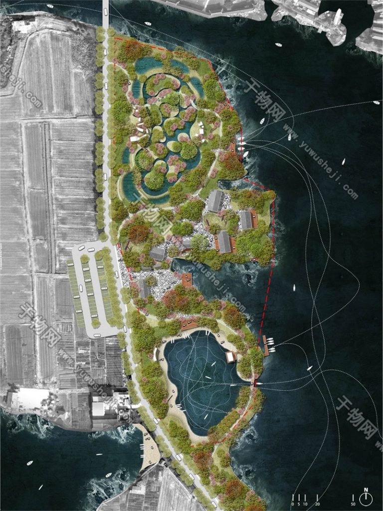 小清新生态湿地公园分段景观设计彩平图PSD文件-12 - 艺术设计日志-于物设计