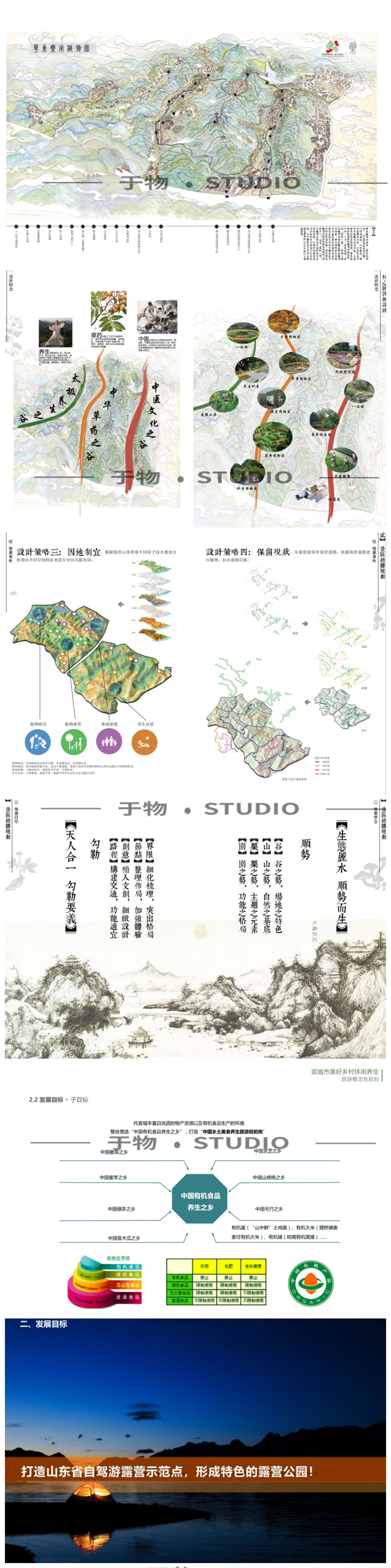 美丽乡村主题文旅特色小镇PSD毕业展板素材文本su模型合集 - 艺术设计日志-于物设计