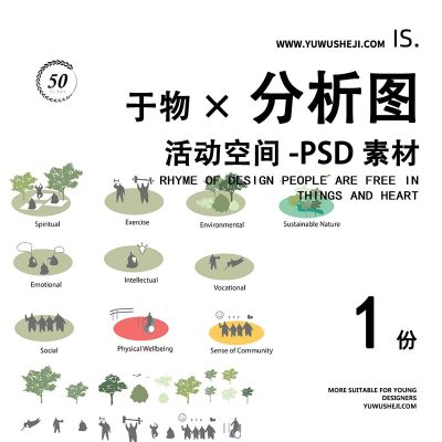 小场景活动场地景观建筑竞赛展板分析图psd分层文件011
