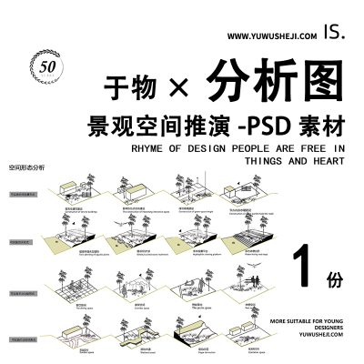 景观空间推演方案设计推敲过程竞赛展板分析图psd分层文件09