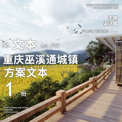 X172重庆设计院重庆巫溪通城镇示范片区建筑环境提升方案文本PPT乡村振兴小镇