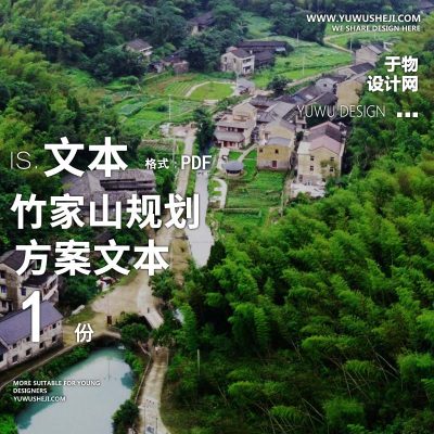 X173竹家山乡村振兴村落民宿景观规划方案文本PPT