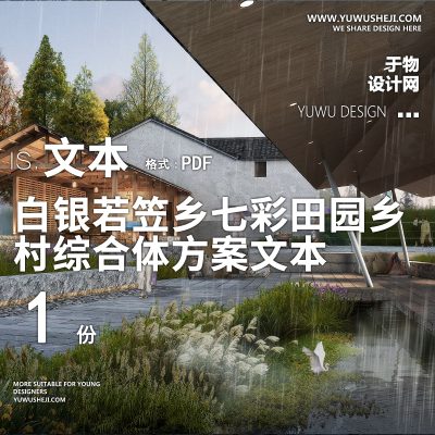 X7白银若笠乡七彩田园乡村综合体方案PPT