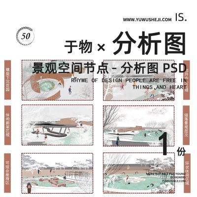 景观空间节点小场景分析图psd分层源文件168