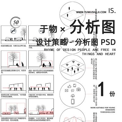 竞赛风设计策略小场景立面分析图psd分层源文件169