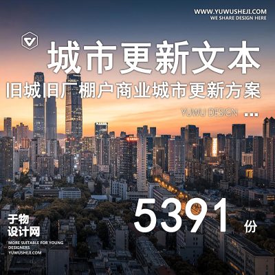 44.城市更新旧厂棚户区城中村街道立面改造建筑景观规划方案文本