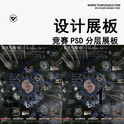 Z18-雕塑毕业设计景观建筑室内设计环艺作品PSD排版模板