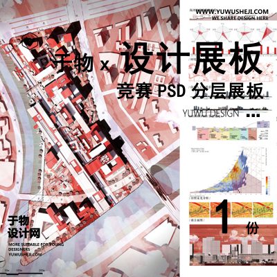 Z41-毕业设计景观建筑室内设计环艺作品PSD排版模板
