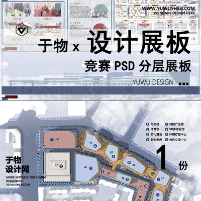 Z61-现代展板_景观展板_建筑展板_学校展板_规划展板展板PSD模版