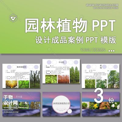 P12-常用园林植物认识介绍乔木灌木地被花卉景观分类应用图片PPT模板