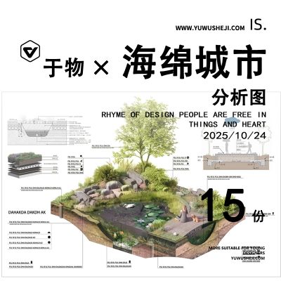 海绵城市分析图psd城市更新公园景观设计