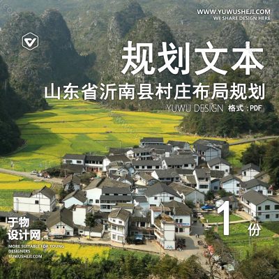 GHWB13-山东省沂南县村庄布局规划与乡村振兴发展战略规划[153P]