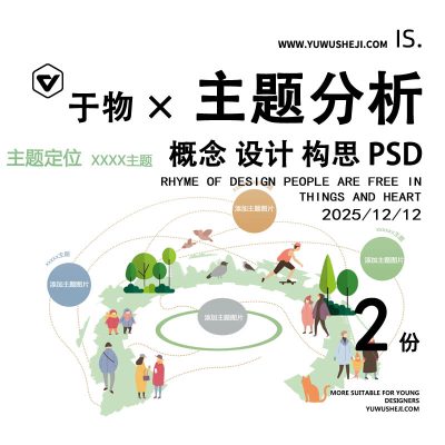 主题定位概念分析主题设计构思元素设计psd源文件
