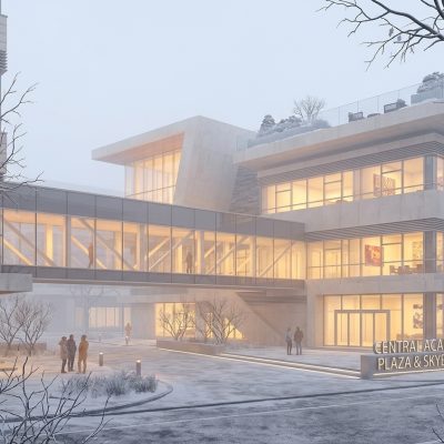 建筑雪景