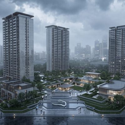 阴天地产建筑